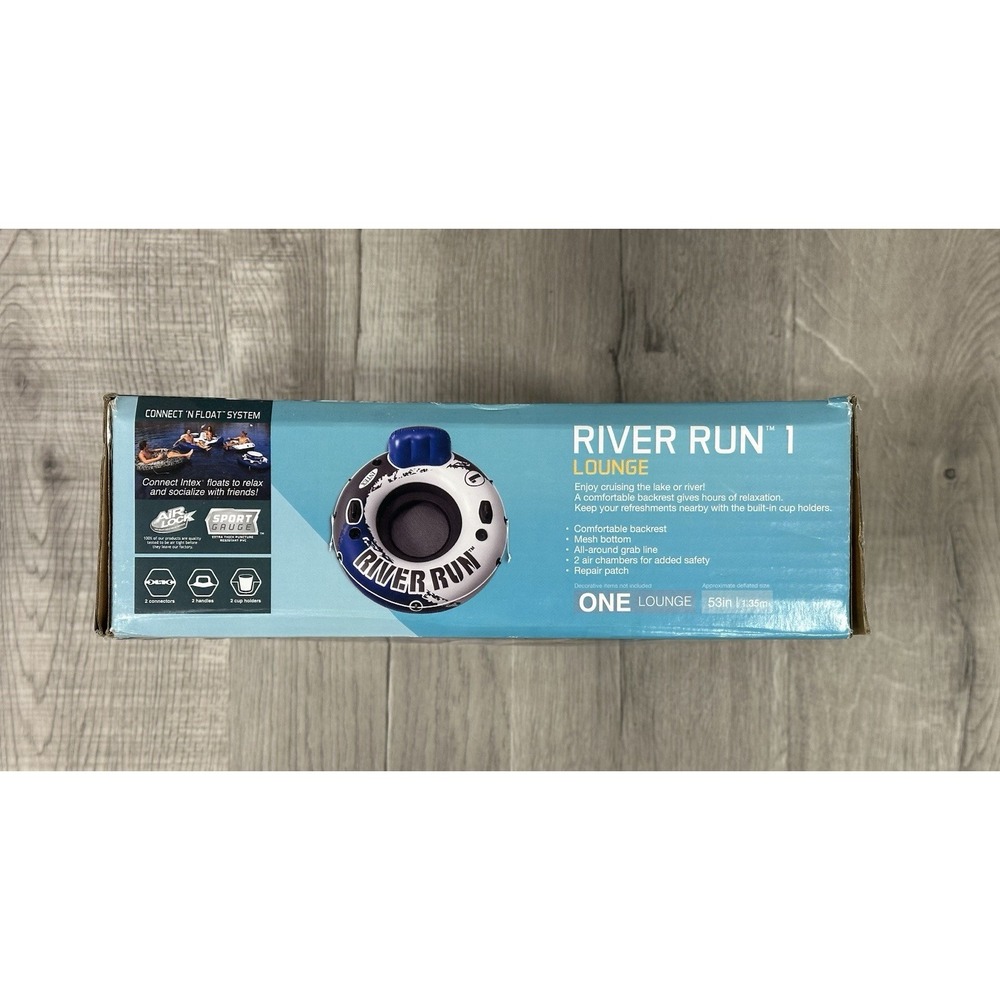 Intex River Run 1 Inflatable Float Lounge Connect N Float System Raft New READ - Picture 7 of 7